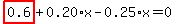 highlight_red%28+0.6+%29%2B0.20%2Ax-0.25%2Ax=0