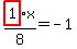 highlight_red%28+1+%29%2F8%2Ax=-1