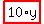 highlight_red%28+10%2Ay+%29