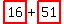 highlight_red%28+16+%29%2Bhighlight_red%28+51+%29