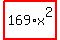 highlight_red%28+169%2Ax%5E2+%29