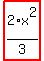 highlight_red%28+2%2F3%2Ax%5E2+%29