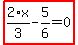 highlight_red%28+2%2F3%2Ax-5%2F6=0+%29