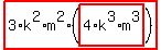 highlight_red%28+3%2Ak%5E2%2Am%5E2%2A%28highlight_red%28+4%2Ak%5E3%2Am%5E3+%29%29+%29