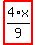highlight_red%28+4%2F9%2Ax+%29