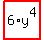 highlight_red%28+6%2Ay%5E4+%29