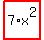 highlight_red%28+7%2Ax%5E2+%29