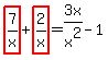 highlight_red%28+7%2Fx+%29%2Bhighlight_red%28+2%2Fx+%29=3x%2Fx%5E2-1