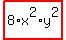 highlight_red%28+8%2Ax%5E2%2Ay%5E2+%29
