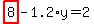 highlight_red%28+8+%29-1.2%2Ay=2