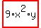 highlight_red%28+9%2Ax%5E2%2Ay+%29