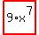 highlight_red%28+9%2Ax%5E7+%29