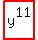 highlight_red%28+y%5E11+%29