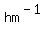 hm%5E%28-1%29