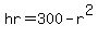 hr=300-r%5E2