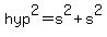 hyp%5E2+=+s%5E2+%2B+s%5E2