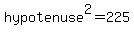 hypotenuse%5E2=225
