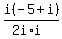 i%28-+5+%2B+i%29%2F%282i+%2A+i%29