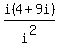 i%284%2B9i%29%2Fi%5E2