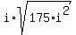 i%2A+sqrt%28175%2Ai%5E2%29