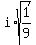 i%2Asqrt%281%2F9%29