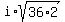 i%2Asqrt%2836%2A2%29