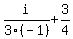 i%2F3%28-1%29+%2B+3%2F4