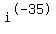i%5E-35