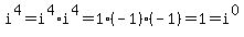 i%5E4=i%5E4%2Ai%5E4=1%2A%28-1%29%28-1%29=1=i%5E0