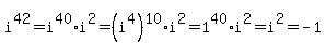 i%5E42+=+i%5E40%2Ai%5E2+=+%28i%5E4%29%5E10%2Ai%5E2+=+1%5E40%2Ai%5E2+=+i%5E2+=+-1