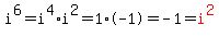 i%5E6=i%5E4%2Ai%5E2=1%2A-1=-1=red%28i%5E2%29
