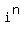 i%5En