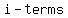 i-terms