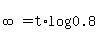 infinity=t%2Alog%280.8%29+