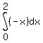 int%28%28-x%29%2C+dx%2C+0%2C+2%29