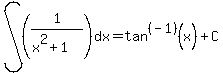 int%28%281%2F%28x%5E2%2B1%29%29%2Cdx%29=tan%5E%28-1%29%28x%29%2BC