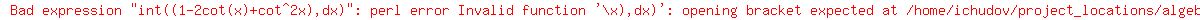 int%28%281-2cot%28x%29%2Bcot%5E2x%29%2Cdx%29