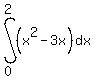 int%28+%28x%5E2+-+3x%29%2C+dx%2C+0%2C+2%29