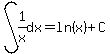 int%28+1%2Fx%2C+dx%29=ln%28x%29%2BC