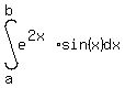 int%28+e%5E%282x%29sin%28x%29%2C+dx%2Ca%2Cb%29