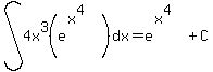 int%284x%5E3%28e%5E%28x%5E4%29%29%2Cdx%29=e%5E%28x%5E4%29%2BC
