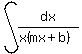 int%28dx%2F%28x%28mx%2Bb%29%29%29
