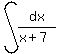int%28dx%2F%28x%2B7%29%29