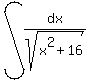 int%28dx%2Fsqrt%28x%5E2%2B16%29%29