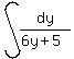 int%28dy%2F%286y%2B5%29%29