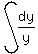 int%28dy%2Fy%29