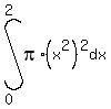 int%28pi%2A%28x%5E2%29%5E2%2C+dx%2C+0%2C2%29