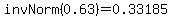invNorm%280.63%29=0.33185
