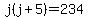 j%28j%2B5%29=234