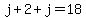 j%2B2%2Bj=18